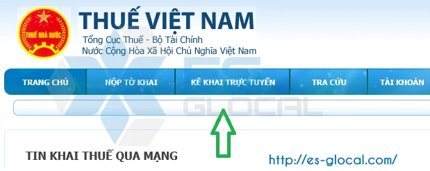 Kê khai trực tuyến khi sửa lỗi tờ khai không đúng cấu trúc