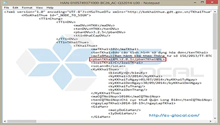 Sửa lỗi Phiên bản XML trên tờ khai không đúng: 2.0.0 khi nộp tờ khai qua mạng