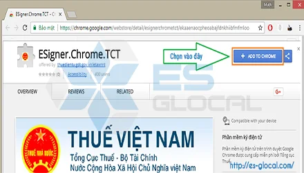 Cài đặt ký điện tử Online và trực tiếp ở Chorme trên thuế điện tử