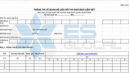 Hướng dẫn lập mẫu 01 kèm theo Nghị định 20 kèm theo tờ khai thuế số 03/TNDN