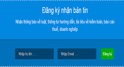 Đăng ký nhận Email miễn phí