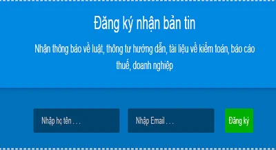 Đăng ký nhận Email miễn phí