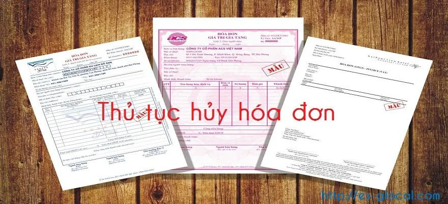 Trường hợp hủy hóa đơn GTGT và thủ tục thông báo hủy