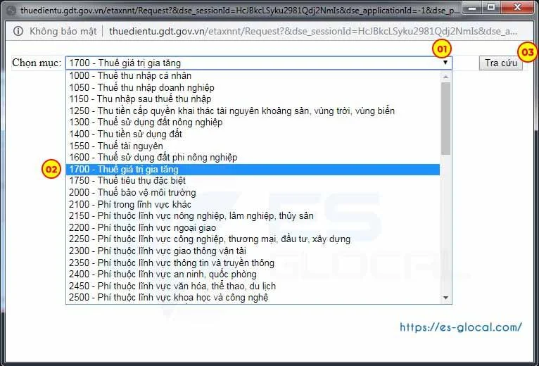 Chọn loại thuế các bạn nộp thuế nhà thầu