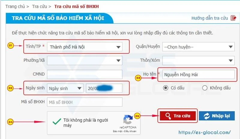 Tra cứu số sổ Bảo hiểm xã hội không cần CMND, CCCD