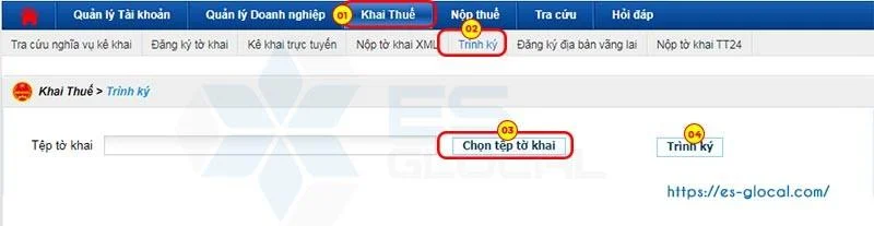 Trình ký sửa lỗi upload file xml lỗi