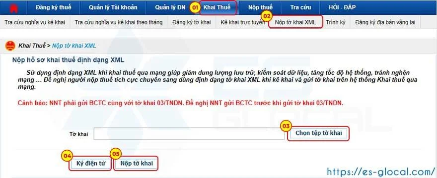 Nộp thông báo phát hành hóa đơn điện tử