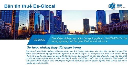 Nghị quyết 116/2020/QH14 giảm 30% thuế TNDN