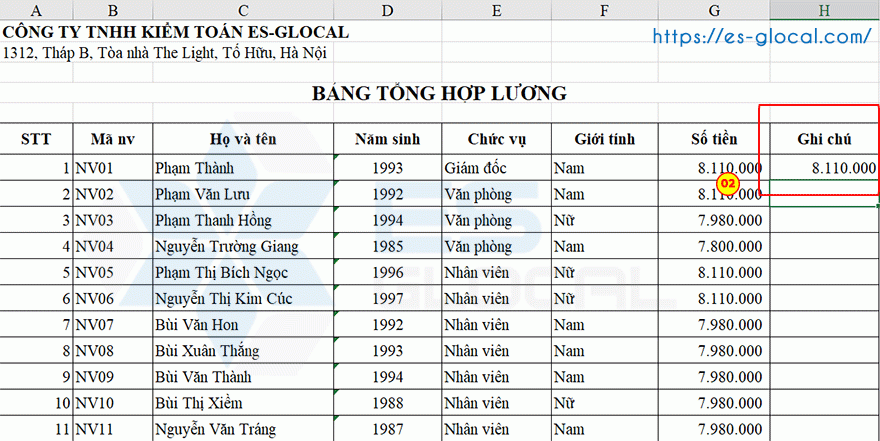 cấu trúc hàm sumifs