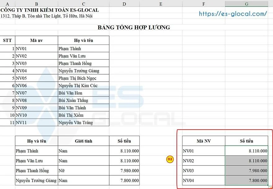 Công thức hàm Vlookup