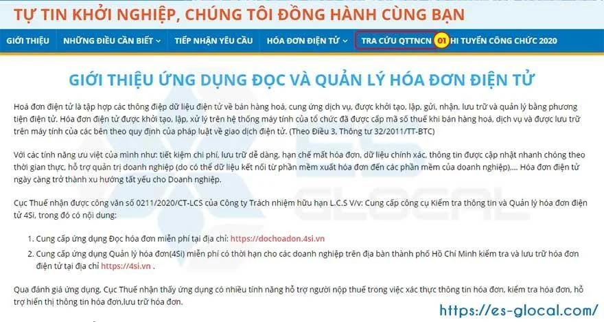 Đăng nhập tra cứu quyết toán thuế TNCN