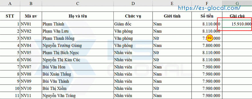 excel hàm sumif