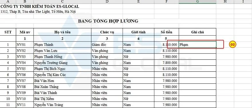 hàm left trong Excel 2010