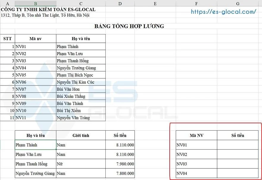 hàm vlookup 2 điều kiện