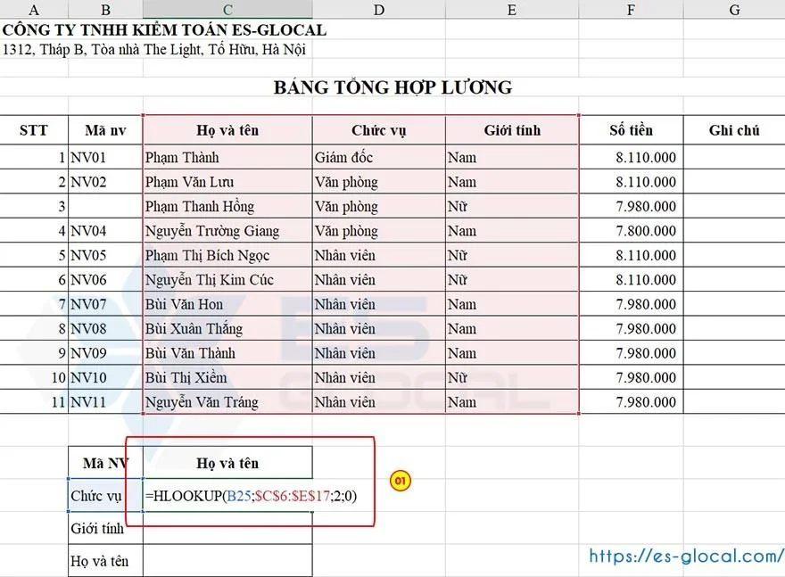 hàm vlookup nâng cao