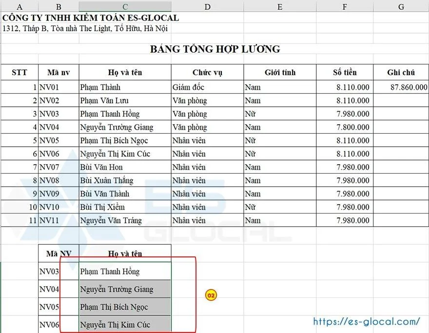 hàm vlookup trong Excel