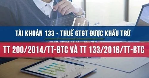 Tài khoản 133 theo Thông tư 200 và Thông tư 133