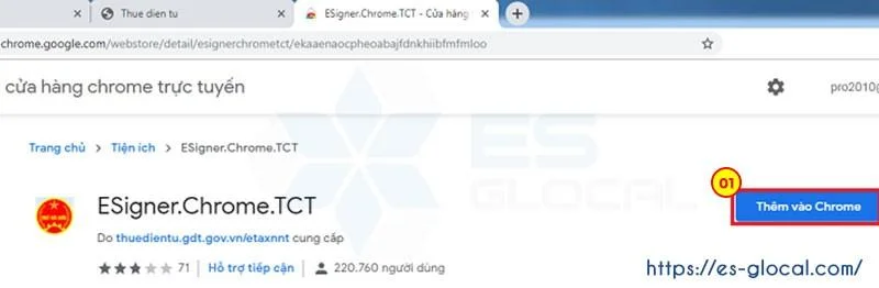 Thêm ứng dụng vào Chrome