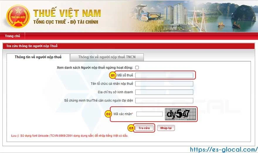 tra cứu mã số thuế hộ kinh doanh