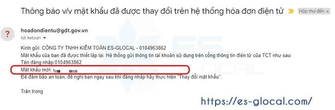 Mật khẩu trang hoadondientu.gdt.gov.vn